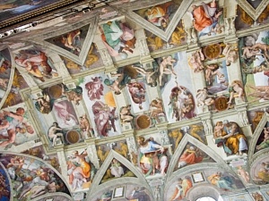 Plafond Chapelle Sixtine, Vatican, Rome, Escapades