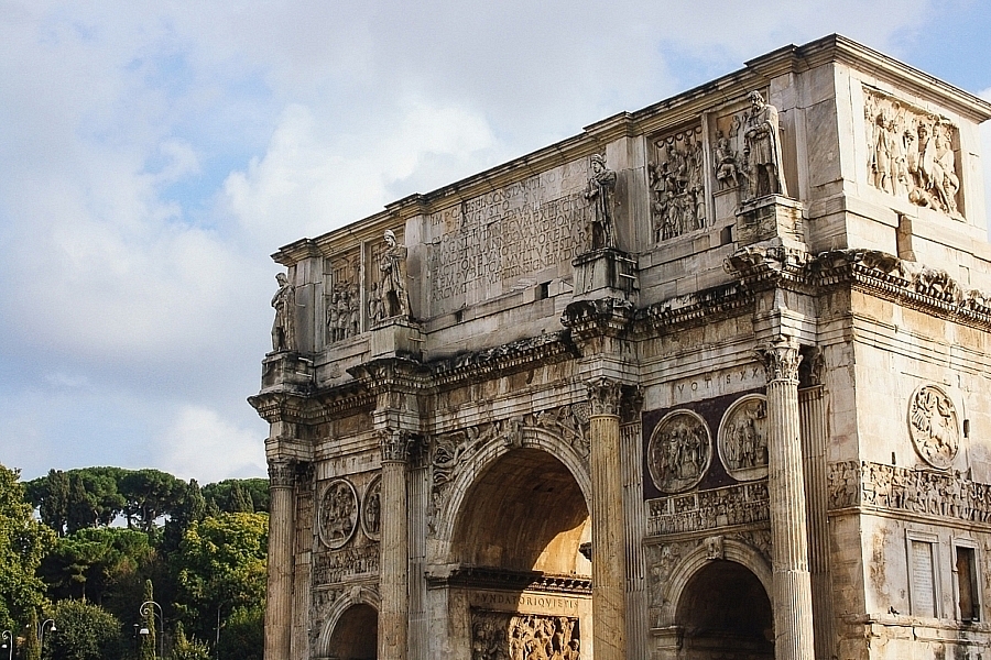 Arc de Constantin, Rome antique