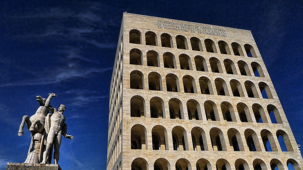 Palais de la civilisation italienne, Quartier EUR, Rome Palais de la civilisation italienne, Quartier EUR, Rome