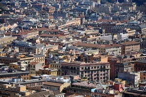 Vue aérienne de Rome