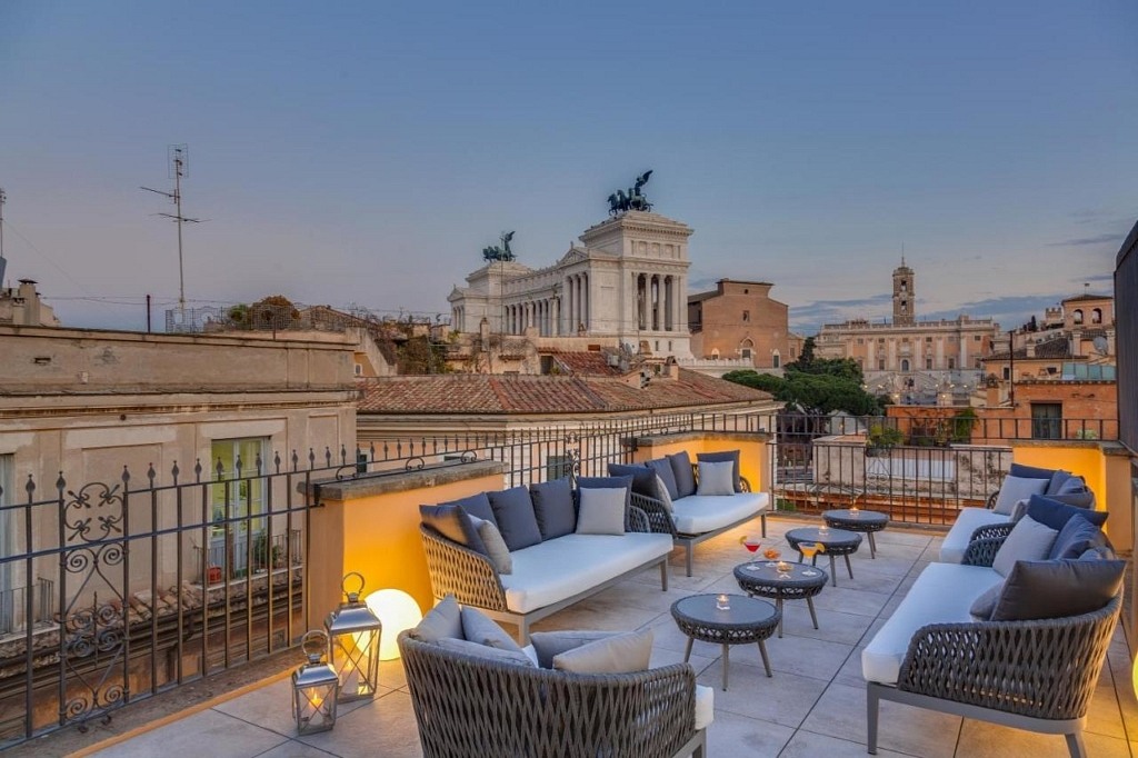 Otivm Hotel rooftop rome hotel