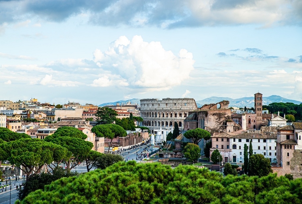 vue du colisée rome visite