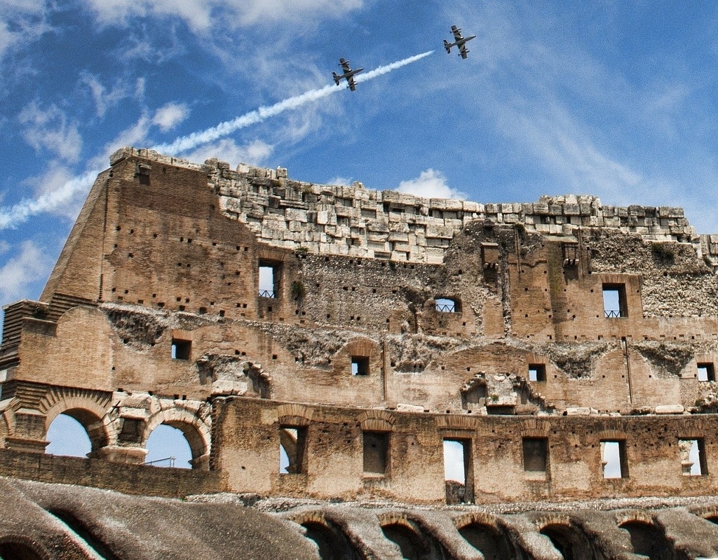 venir à rome avion