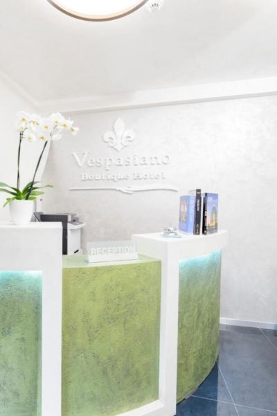 Hôtel Vespasiano réception - Les Escapades à Rome