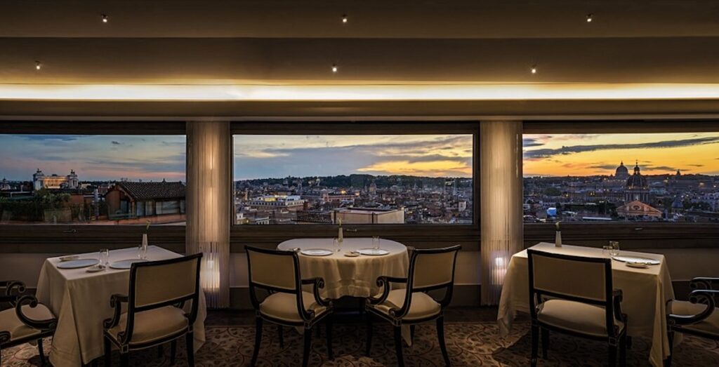 Restaurant Imago avec vue sur Rome - Les Escapades à Rome