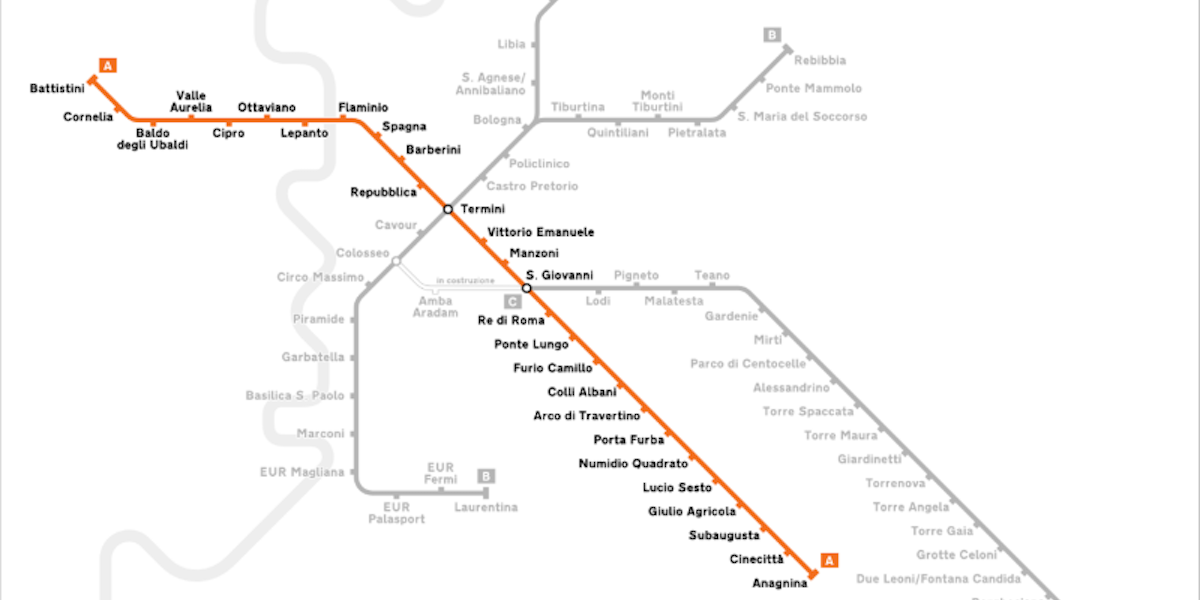 Ligne de métro A - Les Escapades à Rome