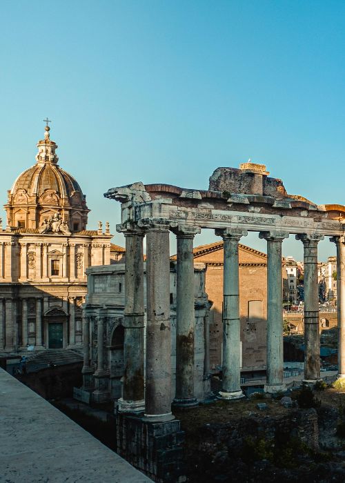 Vue sur le Forum romain à Rome - Les Escapades à Rome