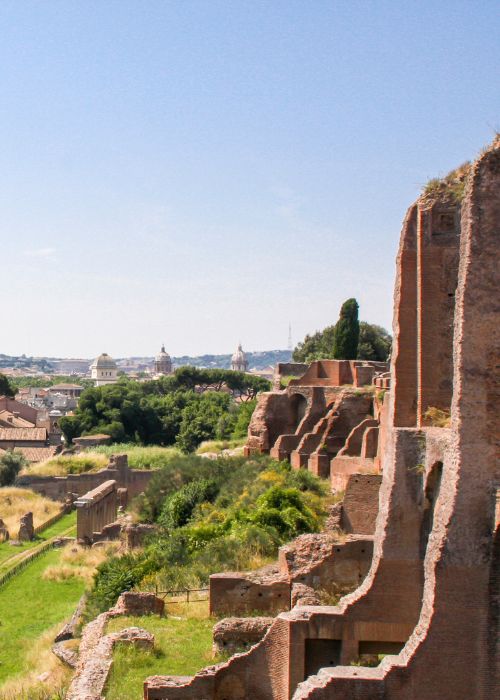 Vue depuis le Mont Palatin à Rome - Les Escapades à Rome